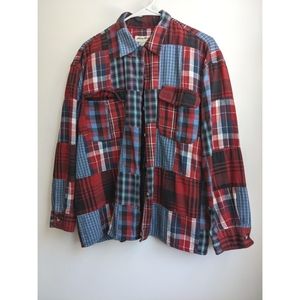 Vintage Eddie Bauer Patchwork Flannel